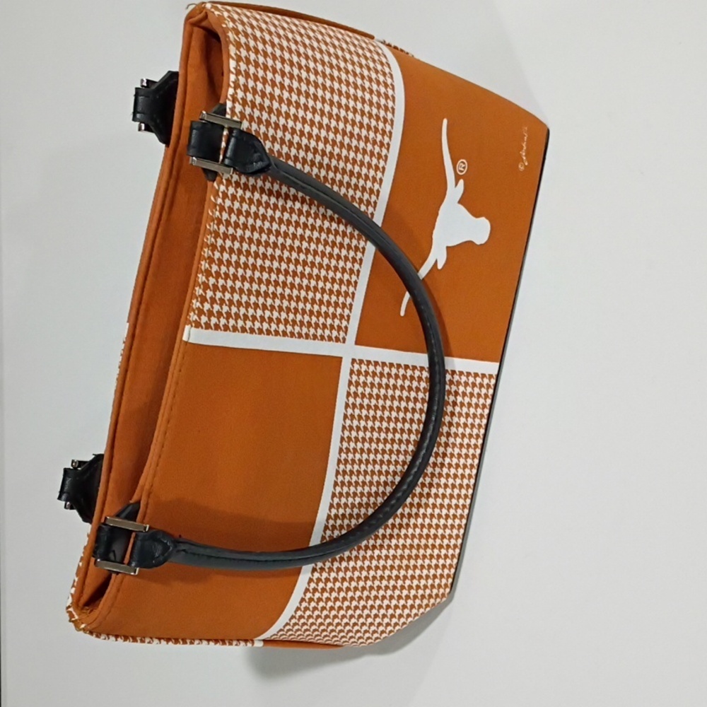 University of Texas Longhorn Orange and White Women's Tote Bag